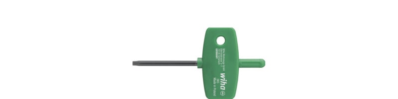 WIHA WERKZEUGE - Stiftschlüssel mit Schlüsselgriff TORX schwarzoxidiert, T15x45mm