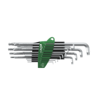 WIHA WERKZEUGE - Stiftschlüssel Set im ProStar Halter Stubby TORX-Kugelkopf Titansilber 14-tlg.