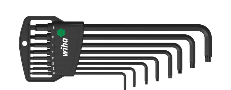 WIHA WERKZEUGE - Stiftschlüssel Set im Classic Halter TORX 9-tlg. schwarzoxidiert