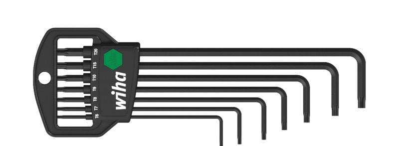 WIHA WERKZEUGE - Stiftschlüssel Set im Classic Halter TORX MagicSpring 8-tlg. schwarzoxidiert