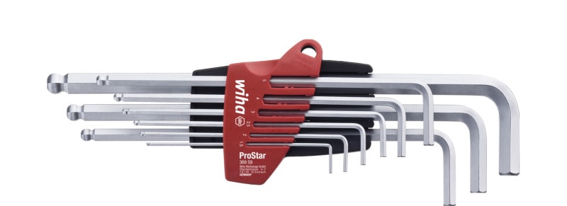 WIHA WERKZEUGE - Stiftschlüssel Set im ProStar Halter 6-Kant-Kugelkopf 10-tlg