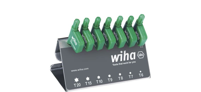 WIHA WERKZEUGE - Stiftschlüssel mit Fähnchengriff Set TORX 8-tlg. schwarzoxidiert