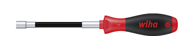 WIHA WERKZEUGE - Schraubendreher SoftFinish 6-Kant-Steckschlüssel, flexibler Schaft, 13x175mm