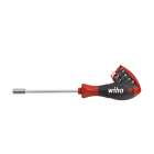 WIHA WERKZEUGE - Schraubendreher mit Bit Magazin magnetisch gemischt mit 8 Bits, 1/4''