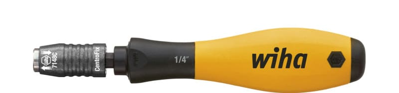 WIHA WERKZEUGE - Schraubendreher mit Bithalter SoftFinish ESD, mechanisch verriegelbar 1/4''