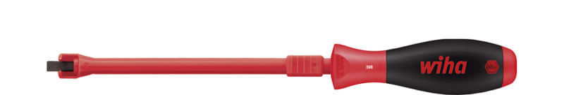 WIHA WERKZEUGE - Schraubendreher SoftFinish Schlitz mit Festhaltefunktion, 4x125mm