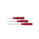 WIHA WERKZEUGE - Kleinschraubendreher Schlitz transparent-rot, mit Ansteckclip, 3x60mm