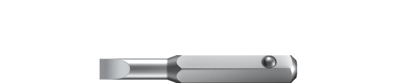 WIHA WERKZEUGE - Micro-Bit Schlitz Form 4mm, 0,8x28mm
