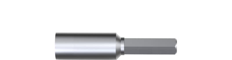 WIHA WERKZEUGE - Micro-Steckschlüssel Außen6-Kant Form 4mm, 2,5x30mm