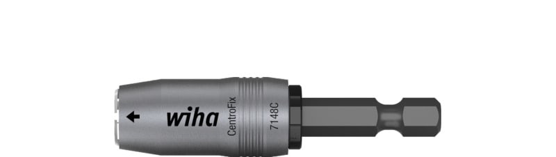 WIHA WERKZEUGE - Bithalter CentroFix Force mechanisch verriegelbar 1/4'', magnetisch