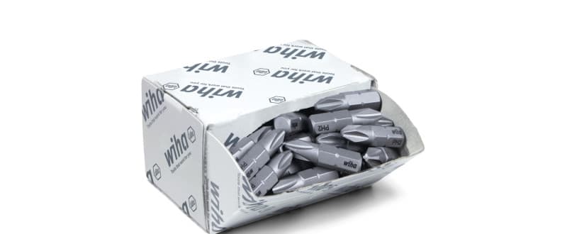 WIHA WERKZEUGE - Bit Set Standard 25mm Phillips (PH2) 50-tlg. 1/4'' in Großpackung