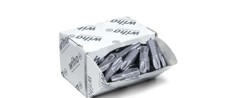 WIHA WERKZEUGE - Bit Set Standard 25mm Phillips (PH3) 50-tlg. 1/4'' in Großpackung