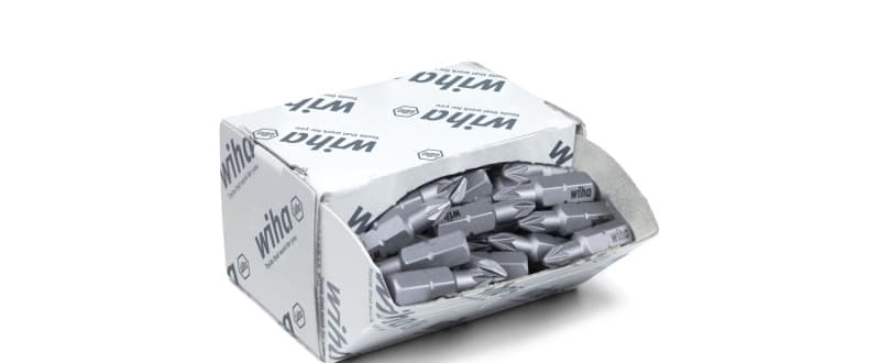 WIHA WERKZEUGE - Bit Set Standard 25mm Pozidriv (PZ1) 50-tlg. 1/4'' in Großpackung