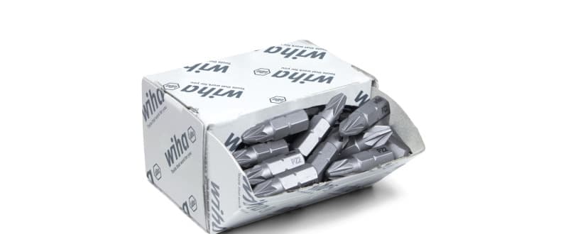 WIHA WERKZEUGE - Bit Set Standard 25mm Pozidriv (PZ2) 50-tlg. 1/4'' in Großpackung