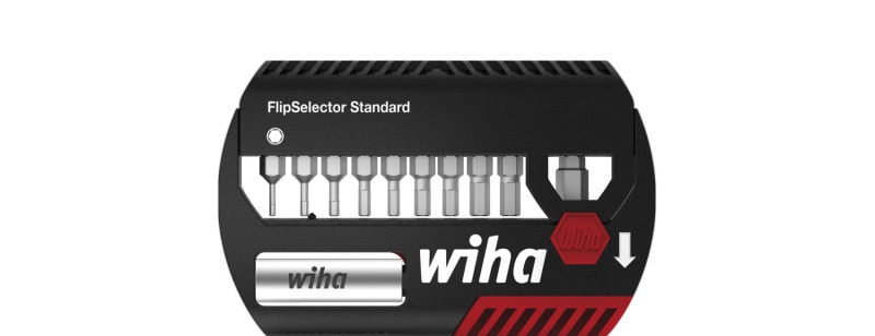 WIHA WERKZEUGE - Bit Set FlipSelector Standard 25mm 6-Kant 12-tlg. 1/4''