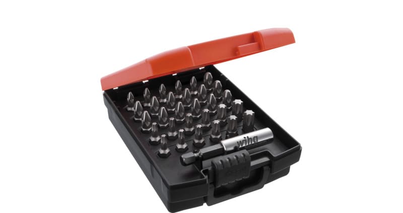 WIHA WERKZEUGE - Bit Set Standard 25mm Pozidriv, TORX 32-tlg. 1/4'' inkl. Box