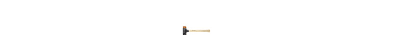 WIHA WERKZEUGE - Schonhammer Safety mittelweich/ hart, Hickorystiel, Rund-Schlagkopf, 30mm
