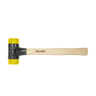 WIHA WERKZEUGE - Schonhammer Safety mittelhart/mittelhart, Hickorystiel, Rund-Schlagkopf, 30mm