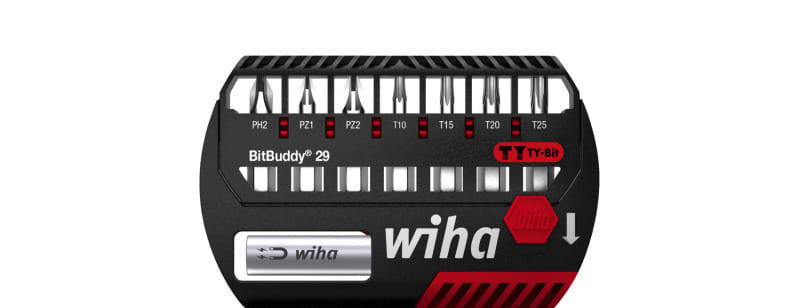 WIHA WERKZEUGE - Bit Set BitBuddy TY-Bit 29mm Phillips, Pozidriv, TORX 9-tlg. 1/4''