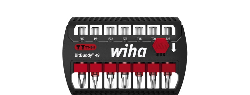 WIHA WERKZEUGE - Bit Set BitBuddy TY-Bit 49mm Phillips, Pozidriv, TORX 8-tlg. 1/4''