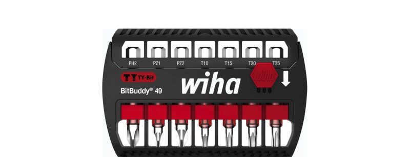 WIHA WERKZEUGE - Bit Set BitBuddy TY-Bit 49mm Phillips, Pozidriv, TORX 8-tlg. 1/4''
