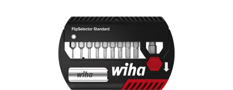 WIHA WERKZEUGE - Bit Set FlipSelector Standard 25mm 6-Kant 12-tlg. 1/4''