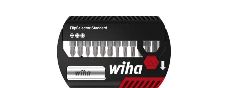 WIHA WERKZEUGE - Bit Set FlipSelector Standard 25mm Phillips, Pozidriv, TORX 14-tlg. 1/4''
