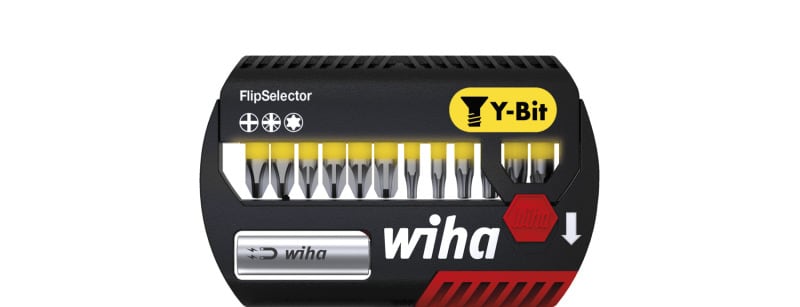 WIHA WERKZEUGE - Bit Set FlipSelector Y-Bit 25mm Phillips, Pozidriv, TORX 14-tlg. 1/4''