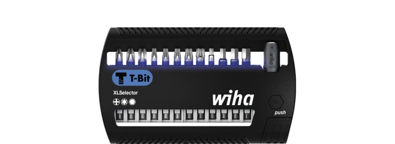 WIHA WERKZEUGE - Bit Set XLSelector T-Bit 50mm Phillips, TORX, 6-Kant 14-tlg. 1/4''