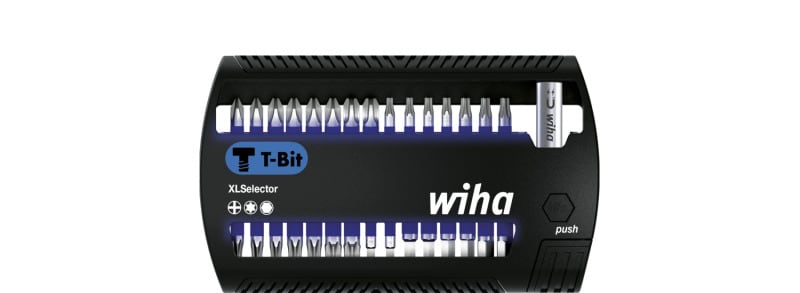 WIHA WERKZEUGE - Bit Set XLSelector T-Bit 25mm Phillips, TORX, 6-Kant 32-tlg. 1/4''