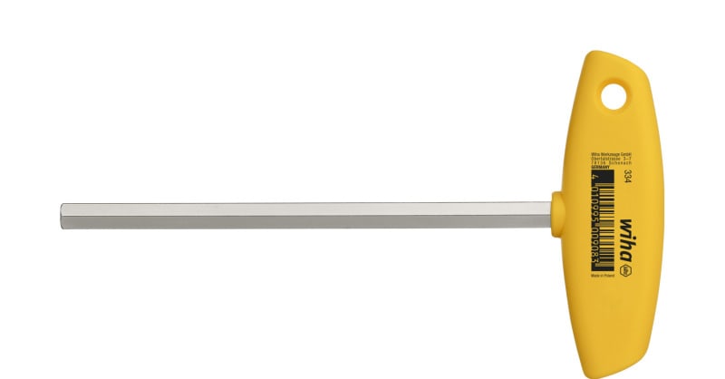 WIHA WERKZEUGE - Stiftschlüssel mit Quergriff 6-Kant, Zoll-Ausführung, 7/32''(5,56)x150mm