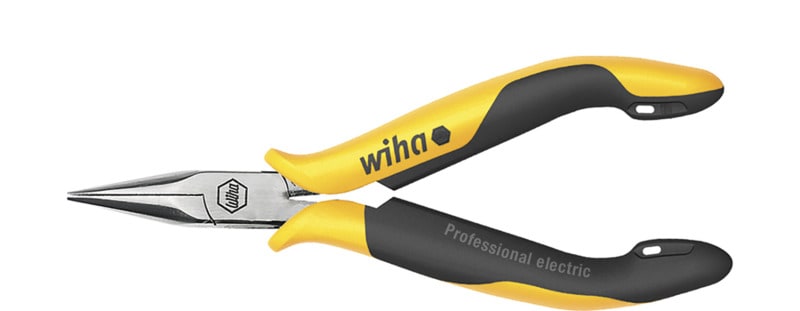 WIHA WERKZEUGE - Flachrundzange Professional ESD gerade Form, 120mm