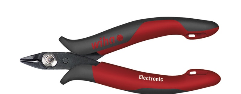 WIHA WERKZEUGE - Seitenschneider Electronic sehr schmaler, spitzer Kopf ohne Wate, 130mm