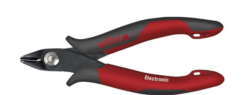 WIHA WERKZEUGE - Seitenschneider Electronic breiter, spitzer Kopf mit kleiner Wate, 135mm