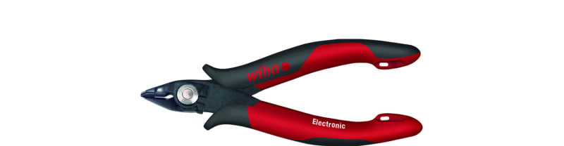 WIHA WERKZEUGE - Seitenschneider Electronic breiter, spitzer Kopf, Drahthaltefeder, o.Wate, 130mm