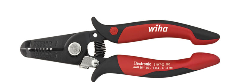 WIHA WERKZEUGE - Abisolierzange Electronic Abisolierstationen 0,4-1,3mm, 165mm