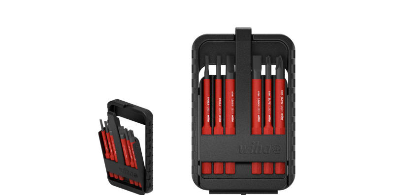 WIHA WERKZEUGE - Bit Set slimBit electric Schlitz, PlusMinus/Pozidriv 7-tlg. inkl. slimBit-Box