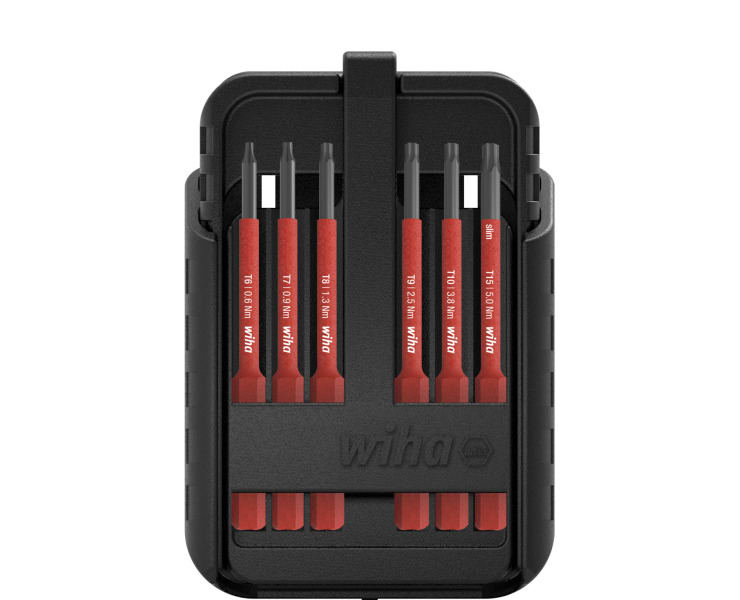 WIHA WERKZEUGE - Bit Set slimBit electric TORX, TORX PLUS 13-tlg. inkl. slimBit-Box