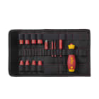 WIHA WERKZEUGE - Schraubendreher und Steckschlüsseleinsatz 1/4'' Set slimVario electric 14-tlg