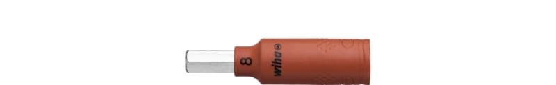 WIHA WERKZEUGE - Steckschlüsseleinsatz isoliert 1/4'' Innen6-Kant , 8x65mm