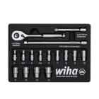 WIHA WERKZEUGE - Ratschenschlüssel Set 1/4'' 17-tlg. inkl. Schaumeinlage