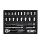 WIHA WERKZEUGE - Ratschenschlüssel Set 3/8'' 23-tlg. inkl. Schaumeinlage