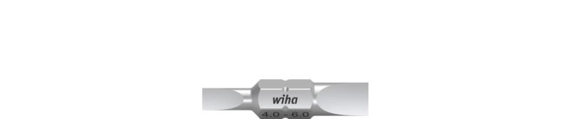 WIHA WERKZEUGE - Bit Set Doppelbit Schlitz 10-tlg. in Box, SL4-6 30mm