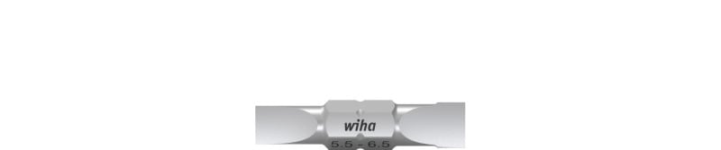 WIHA WERKZEUGE - Bit Set Doppelbit Schlitz 10-tlg. in Box, SL5,5-6,5 30mm