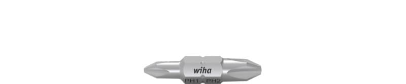WIHA WERKZEUGE - Bit Set Doppelbit Phillips 10-tlg. in Box, PH1-PH2 30mm