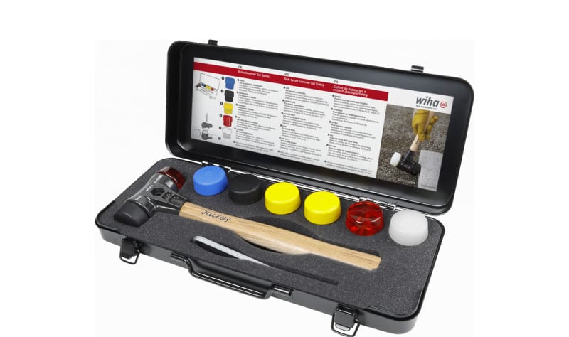 WIHA WERKZEUGE - Schonhammer Set Safety mit gemischten Schlagköpfen 8-tlg. in Box