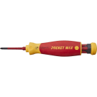 WIHA WERKZEUGE - Schraubendreher mit Bitmagazin PocketMax electric gemischt m. 4 slimBits