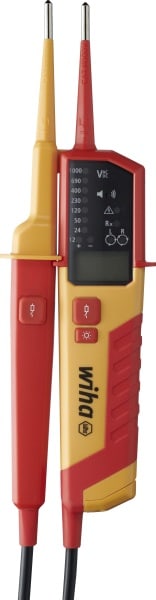 WIHA WERKZEUGE - Spannungs- und Durchgangsprüfer 0,5 - 1.000 V AC, CAT IV inkl. 2x AAA-Batterien