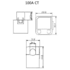 SOLAREDGE - 100A Klapp-Stromwandler 50Hz 16 x 16 mm / 44 x 31 mm