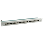 EFB - Patchpanel STP 24xRJ45 Cat.6, 19`` 1HE, RAL7035 grau
